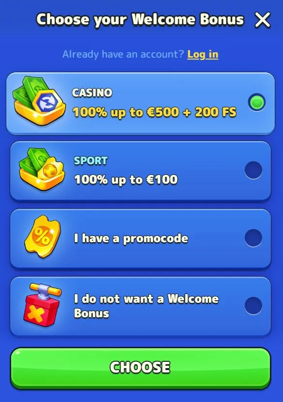 Pistolo Casino Registration