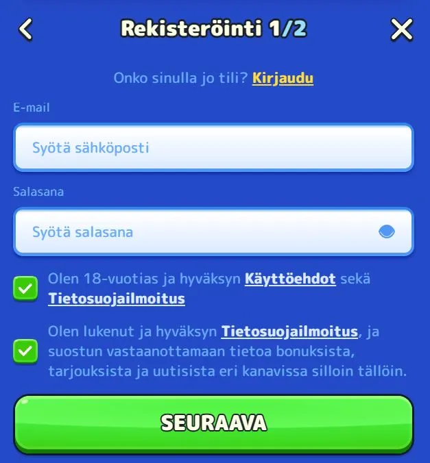 Pistolo Casino rekisteröityminen