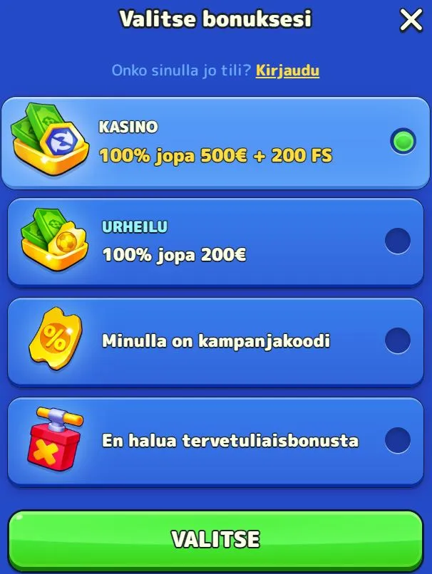 Pistolo Casino rekisteröityminen